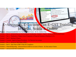 Accounting Course in Delhi, 110051, SLA Accounting Institute, Taxation and Tally Prime Institute in Delhi, Noida,